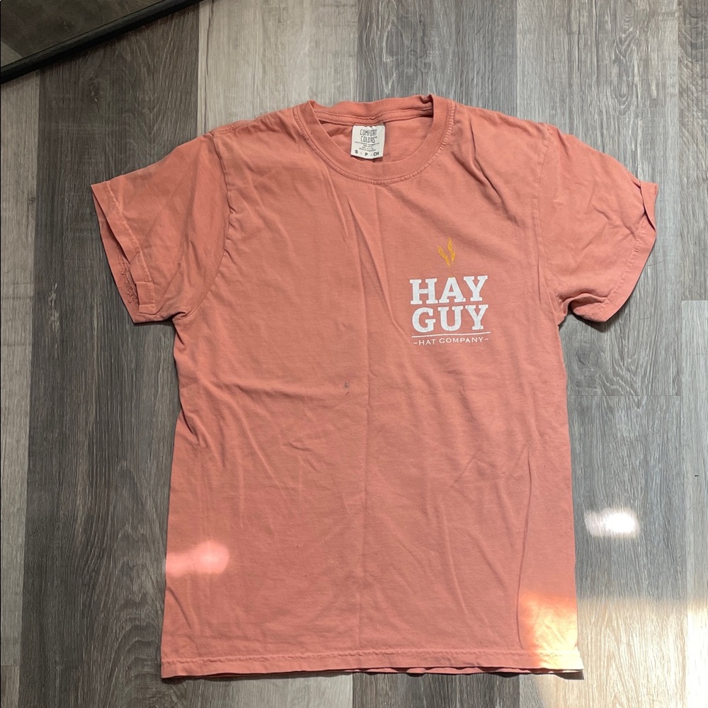 Hay Guy Coral/Orange Tee -Size S/M